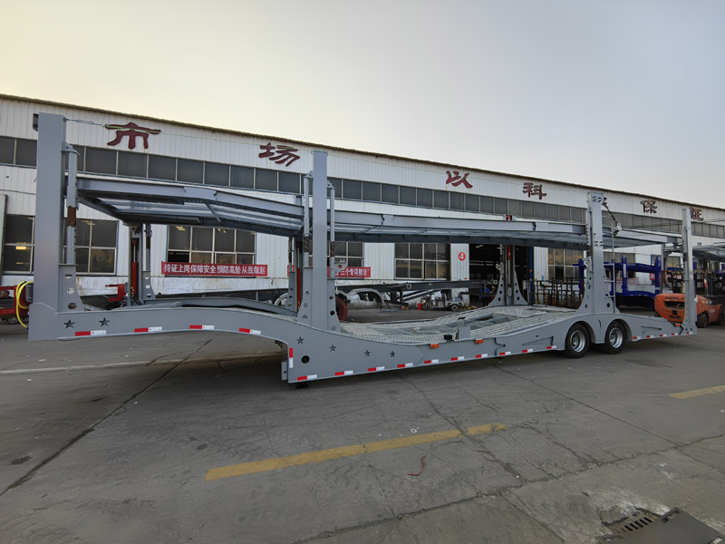 Central Asian Five Countries European-Style Car Carrier Cage Trailers